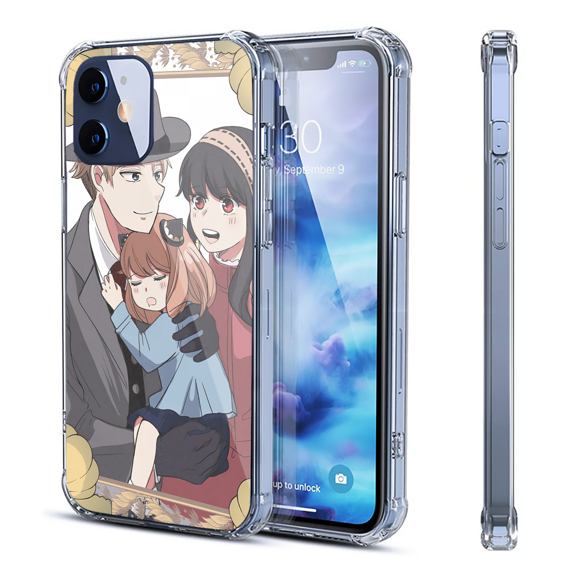（画像用） SPY×FAMILY间谍家家酒 【iPhone 12シリーズ対応】透明スマホケース（クリアソフトケース）